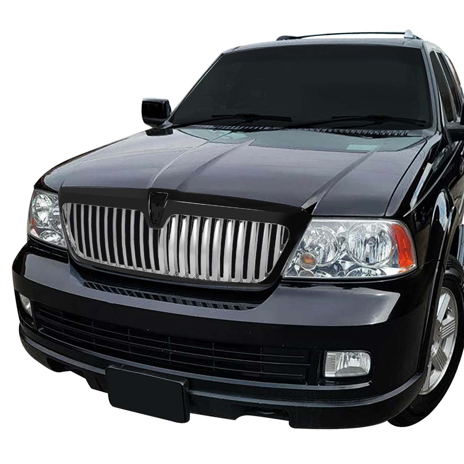 For 04-06 Lincoln Navigator OE Style Chrome Vertical Slat Front